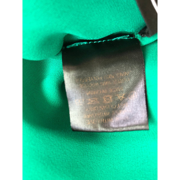 De La Vali Presley Gown Long Balloon Sleeves Green US 6 - Picture 16 of 16